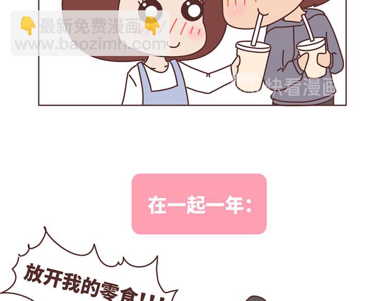 在一起1个月VS在一起1年22