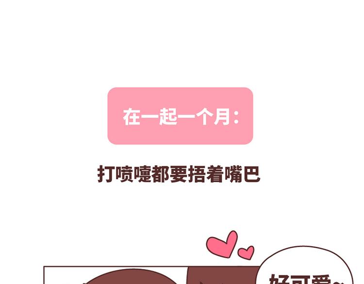 在一起1个月VS在一起1年7
