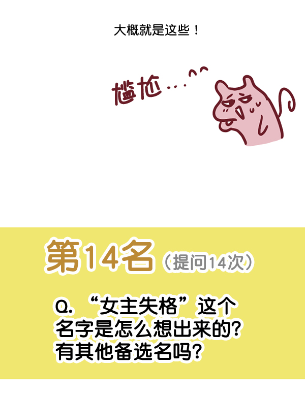 [特别篇3 ] 人气投票 & Q&A35
