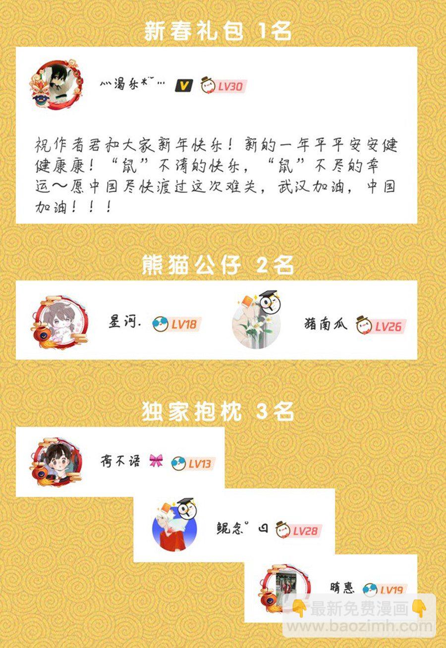 获奖名单<元宵节·平安>1