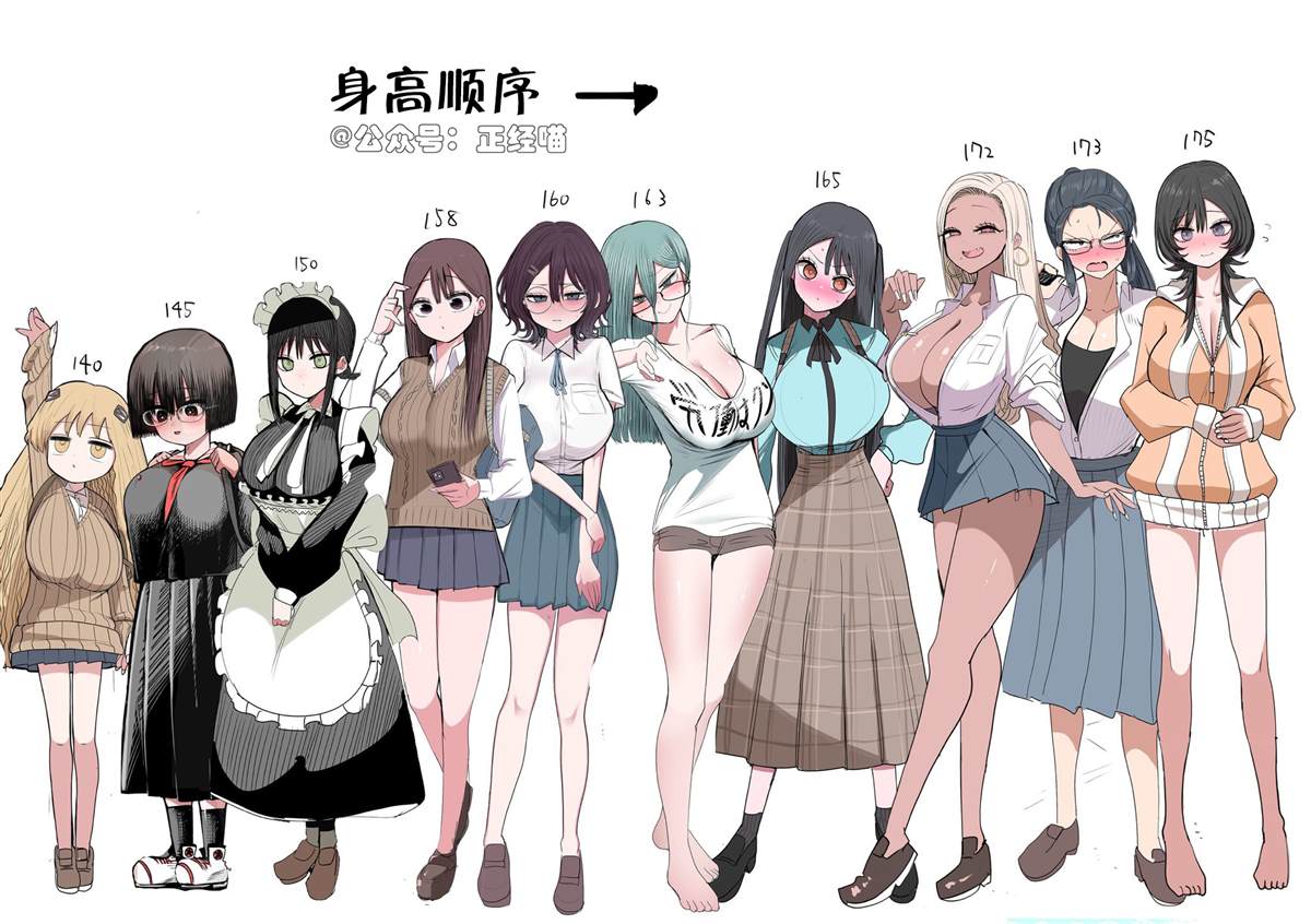她们之间的对比0