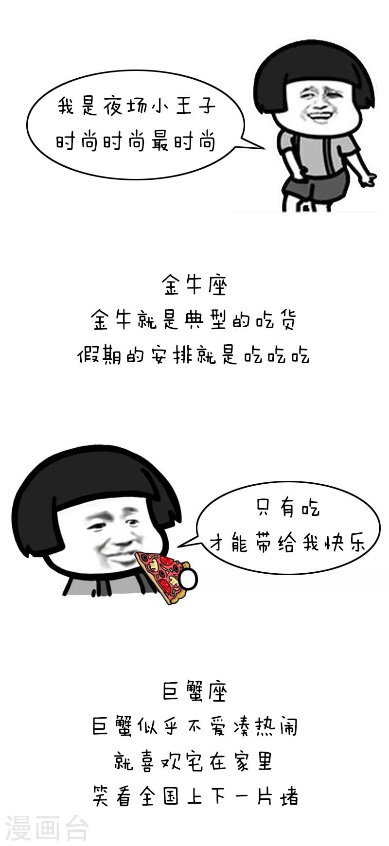 第190话 表情包丨十二星座的逼格假期1