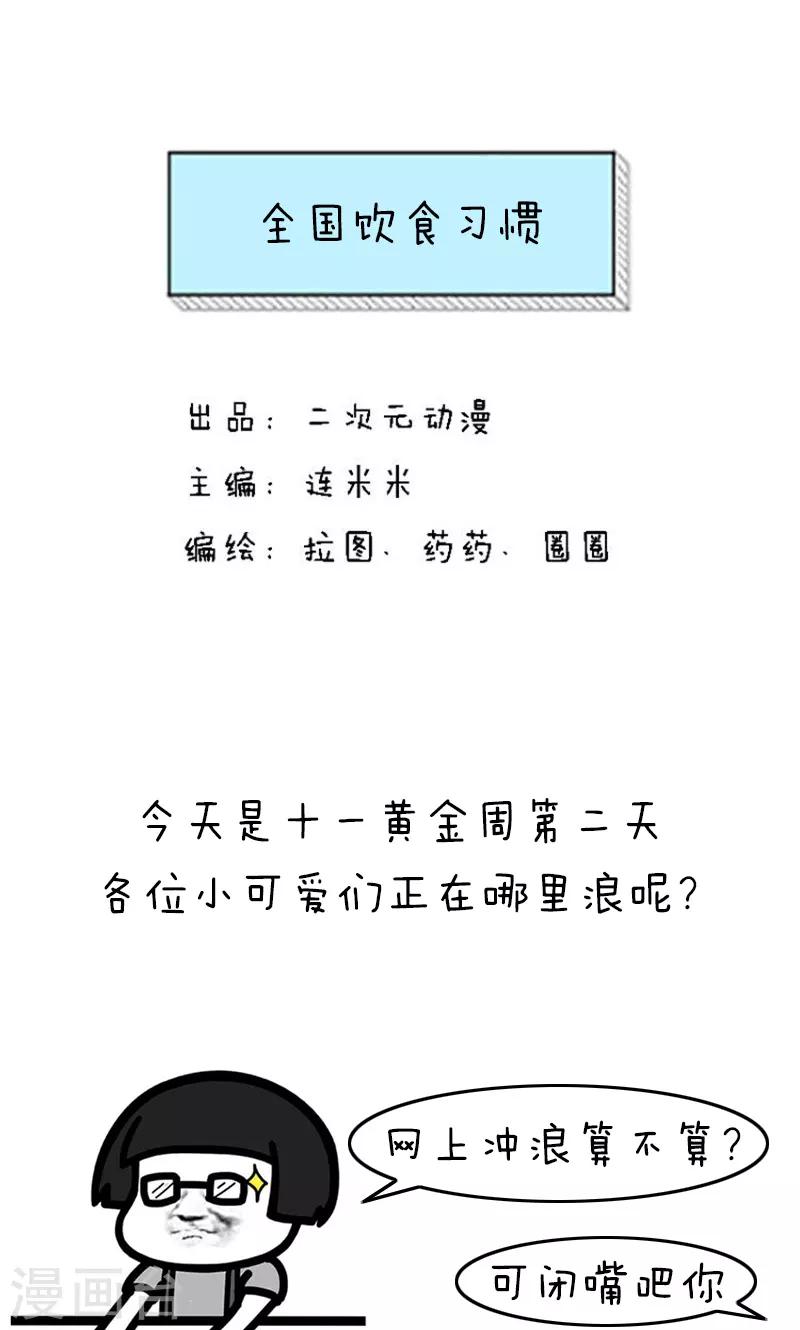 第191话 表情包丨全国饮食习惯0