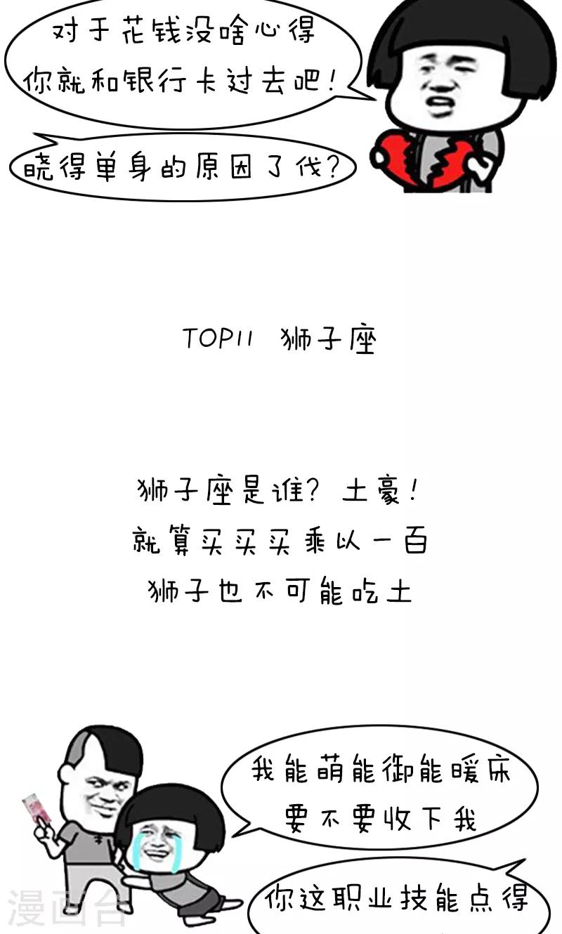 第205话 表情包丨十二星座吃土排行3