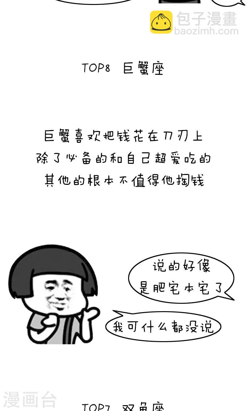 第205话 表情包丨十二星座吃土排行6