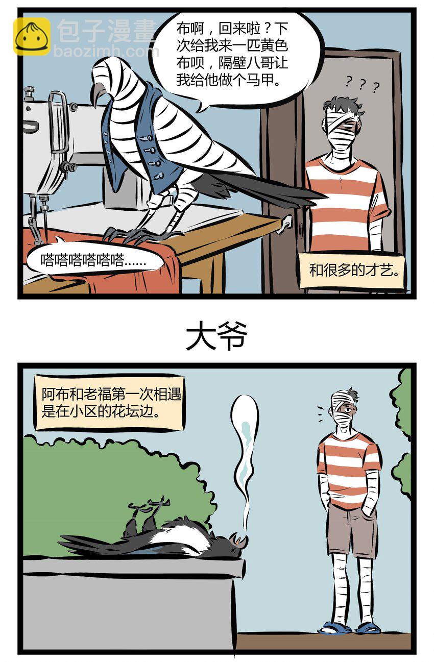 【第20话】 阿布仍未知道那年在花坛边捡到的鸟的品种……其实是喜鹊呦~2